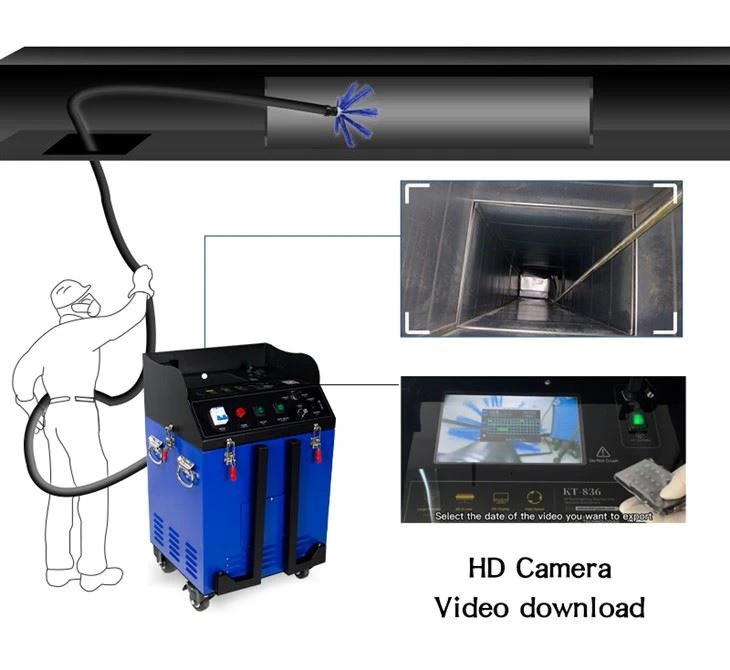 Air Duct Cleaning Machine Vacuuming
